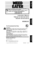 Preview for 1 page of Weed Eater 530163351 Instruction Manual