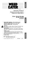 Preview for 1 page of Weed Eater 530163806 Instruction Manual