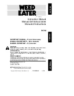 Weed Eater 530165303-01 Instruction Manual preview