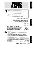 Preview for 1 page of Weed Eater 952711855 Instruction Manual