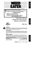 Weed Eater 952711905 Instruction Manual preview