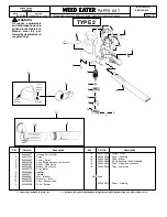 Предварительный просмотр 2 страницы Weed Eater EBV 210 Parts List