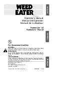 Weed Eater FeatherLite 530054785 Operator'S Manual preview