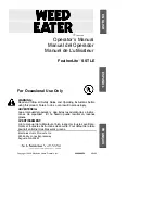 Предварительный просмотр 1 страницы Weed Eater FeatherLite 530088954 Operator'S Manual