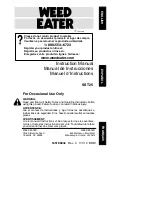 Weed Eater Featherlite 952711796 Instruction Manual preview