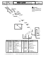 Weed Eater FX26SCE Parts List предпросмотр