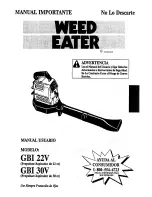 Preview for 15 page of Weed Eater GBI 22V Operator'S Manual