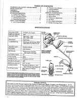 Предварительный просмотр 2 страницы Weed Eater GTI 15 Operator'S Manual