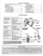 Предварительный просмотр 2 страницы Weed Eater GTI 16 SUPER Operator'S Manual