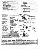 Preview for 2 page of Weed Eater GTI 19T Operator'S Manual