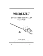 Weed Eater HT 20V Owner'S Manual preview