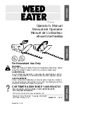 Предварительный просмотр 1 страницы Weed Eater HT14 Operator'S Manual