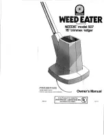 Weed Eater Needie 507 Owner'S Manual предпросмотр