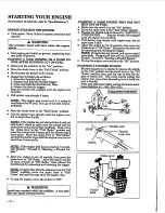 Предварительный просмотр 10 страницы Weed Eater TBC 57 Operator'S Manual