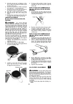 Preview for 12 page of Weed Eater W25CB Instruction Manual