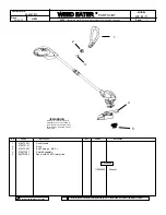 Weed Eater WE EL-11 Parts List preview