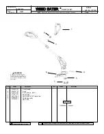 Weed Eater WE EL-13TNE Parts List предпросмотр