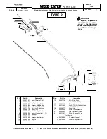 Предварительный просмотр 2 страницы Weed Eater Weed Eater 530164149 Parts List