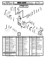 Предварительный просмотр 3 страницы Weed Eater Weed Eater 530164149 Parts List