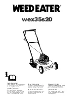 Weed Eater wex35s20 Manual preview