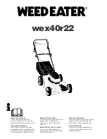 Weed Eater wex40r22 Instruction Manual preview