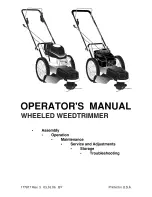 Предварительный просмотр 1 страницы Weed Eater WT4000 Operator'S Manual