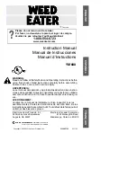 Weed Eater YM600 Instruction Manual preview