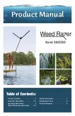 Preview for 1 page of Weed Razers 580110 Product Manual