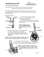 Предварительный просмотр 1 страницы Weeders Digest AquaThruster 360 Assembly & Installation