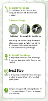 Preview for 3 page of Weego BP52T Quick Start Manual