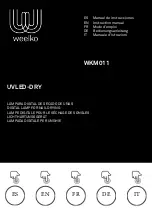 Weelko UVLED-DRY Instruction Manual предпросмотр