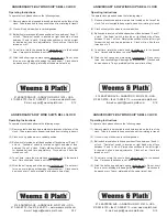 Weems & Plath 100275 Quick Start Manual preview