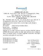 Предварительный просмотр 59 страницы weewell WMA450 User Manual