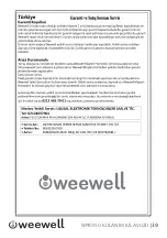 Preview for 40 page of weewell WPB950 User Manual