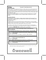 Предварительный просмотр 31 страницы weewell WTE220 User Manual