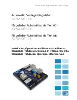 WEG AVR-A-OPT-06 Installation, Operation And Maintenance Manual предпросмотр