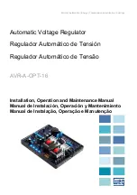 WEG AVR-A-OPT-16 Installation, Operation And Maintenance Manual предпросмотр