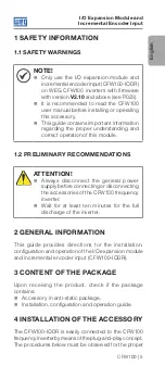 Preview for 5 page of WEG CFW100-IODR Installation, Configuration And Operations Manual