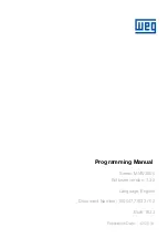 Preview for 3 page of WEG MVW3000 Series Programming Manual