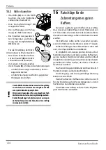 Preview for 124 page of Wega Polaris 1GR Use And Maintenance Manual, Instructions For The User