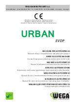 Предварительный просмотр 1 страницы Wega URBAN EVDP Use And Maintenance Manual