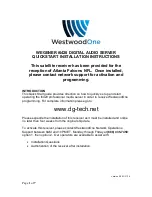 Preview for 1 page of Wegener i6420 Quickstart Installation Instructions