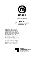 Wegener muzak FM2 1999 Instruction Manual preview