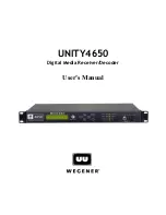 Wegener UNITY4650 User Manual preview