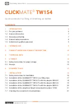 Preview for 4 page of Weh CLICKMATE TW154 Operating Instructions Manual