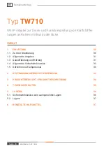 Предварительный просмотр 28 страницы Weh TW710 Operating Instructions Manual