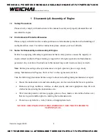 Preview for 6 page of WEICHAI WP6GNA Assembly/Disassembly Manual