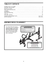 Предварительный просмотр 2 страницы WEIDER CLUB 290 W User Manual