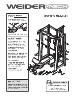 WEIDER TECH WEBE9997.0 User Manual preview