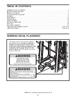 Preview for 2 page of WEIDER TECH WEBE9997.0 User Manual